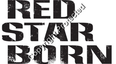 RedStarBorn Logo black tee